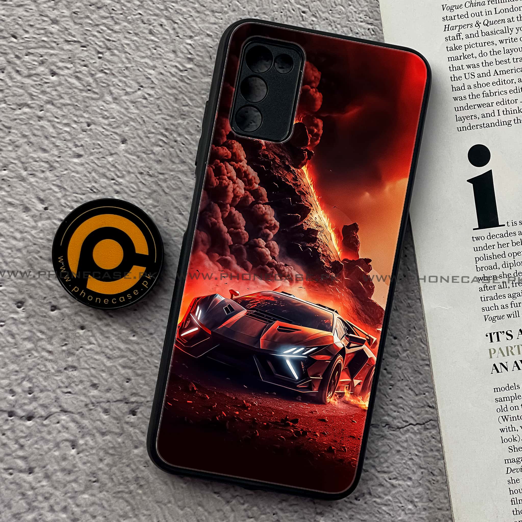 Samsung Galaxy A03s - Racing Series - Premium Printed Metal soft Bumper shock Proof Case