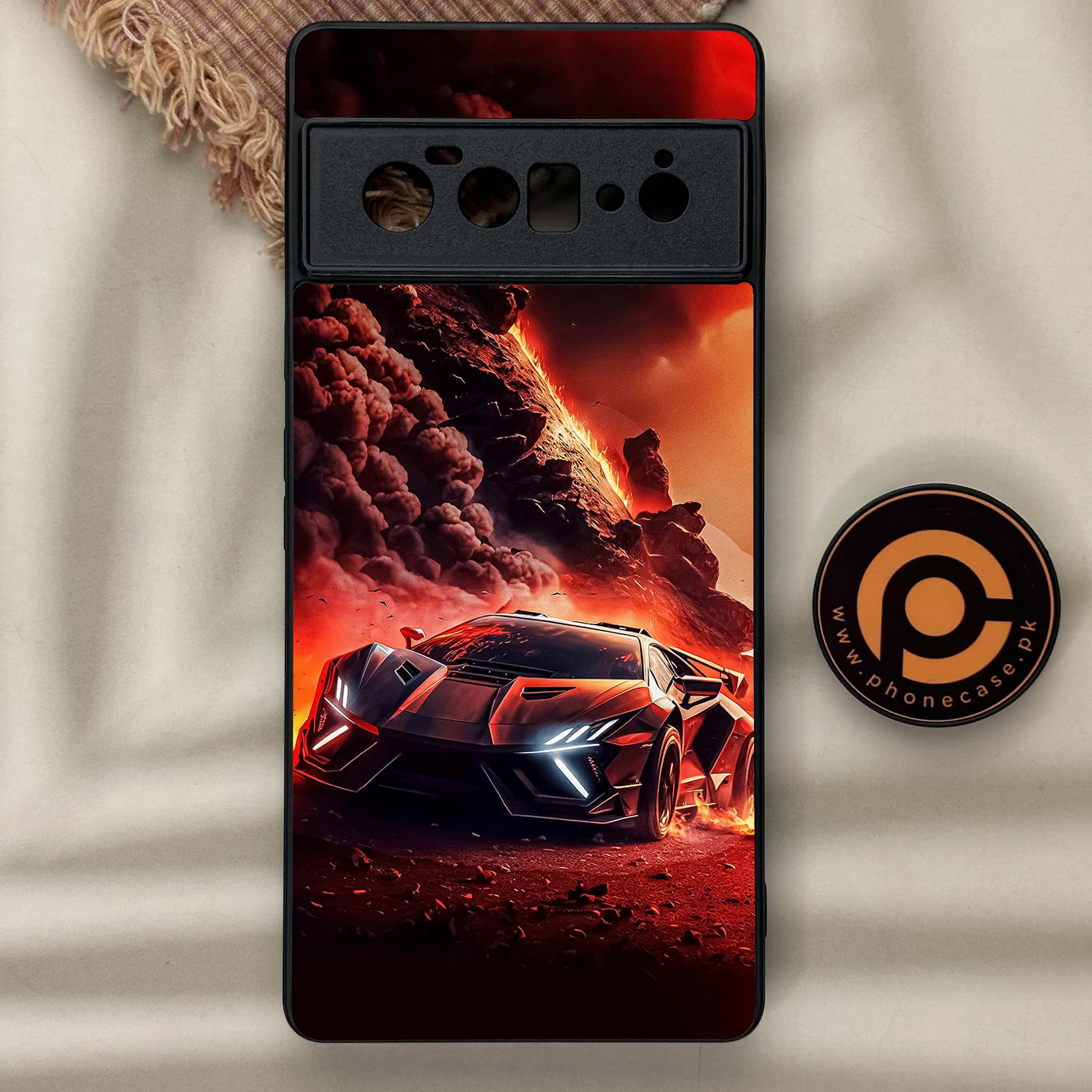 Google Pixel 6 Pro - Racing Series - Premium Metal Printed soft Bumper Shock Proof Case