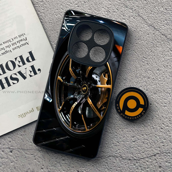 Redmi Note 14 Pro Plus 5G - Racing Car Red Blade RIM - Premium Printed Glass soft Bumper Shock Proof Case