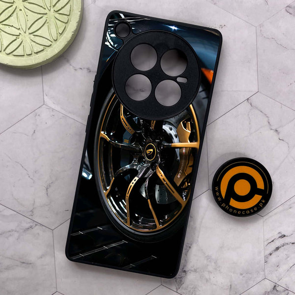 Infinix Zero 40 5G - Racing Car Red Blade RIM - Premium Metal Printed soft Bumper shock Proof Case