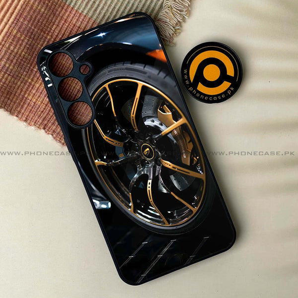 Samsung Galaxy A24 4G - Racing Car Red Blade RIM -  Premium Printed Metal soft Bumper shock Proof Case CS-50444