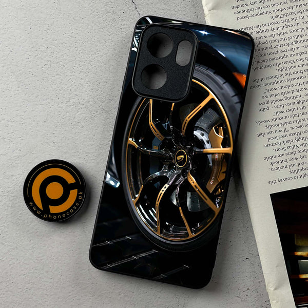 Oppo A5x - Racing Car Red Blade RIM  - Premium Metal Printed Soft Bumper Shockproof Case