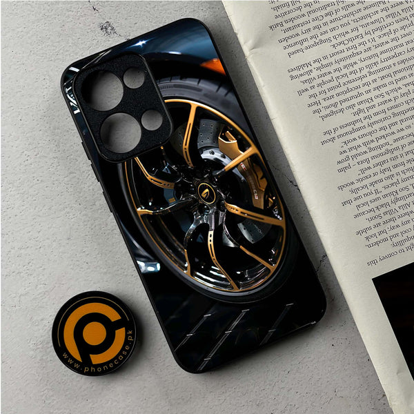 Oppo Reno 13 - Racing Car Red Blade RIM - Premium Metal Printed Soft Bumper Shockproof Case CS-36746