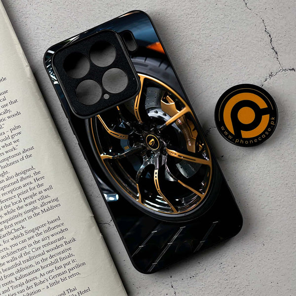Xiaomi 15 - Racing Car Red Blade RIM - Premium Metal Printed soft Bumper Shock Proof Case