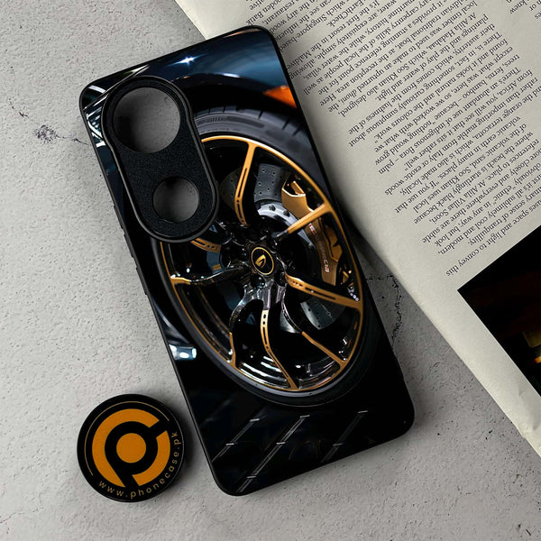 Vivo V50 - Racing Car Red Blade RIM - Premium Metal Printed Soft Bumper Shockproof Case CS-41387