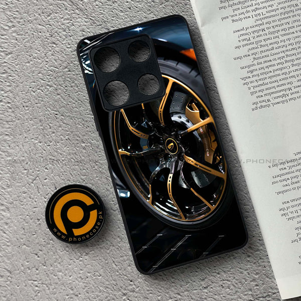 Infinix Note 30 Pro - Racing Car Red Blade RIM - Premium Metal Printed soft Bumper shock Proof Case