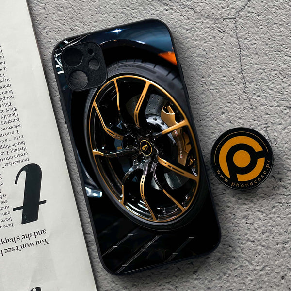 iPhone 11 - Racing Car Red Blade RIM - Premium Metal  Printed soft Bumper shock Proof Case