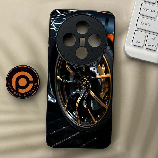 Vivo X200 - Racing Car Red Blade RIM - Premium Metal  Printed soft Bumper shock Proof Case