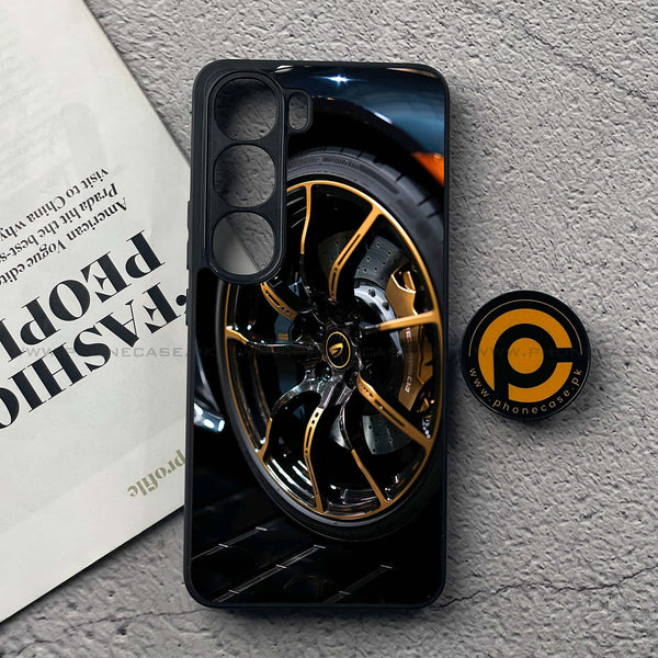 Vivo V40 Lite (IDN) - Racing Car Red Blade RIM - Premium Metal Printed soft Bumper Shock Proof Case