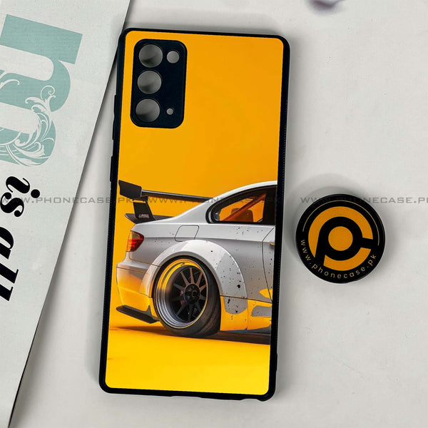 Samsung Galaxy Note 20 - Racing Car - Premium Printed Glass soft Bumper Shock Proof Case