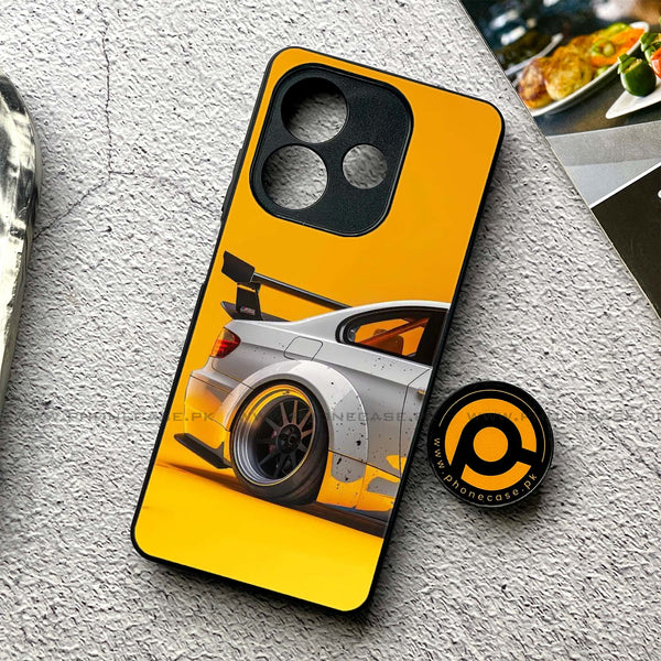 Oppo A5 Pro  - M3 GT2 Racing Car - Premium Printed Metal soft Bumper shock Proof Case