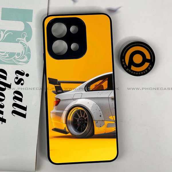 Vivo Y28 - Racing Car - Premium Printed Glass soft Bumper shock Proof Case CS-23182