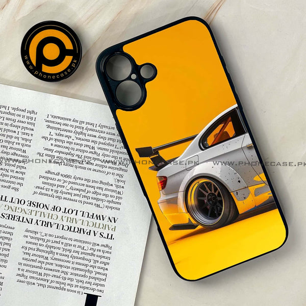 iPhone 16 Plus - Racing Car - Premium Printed Glass soft Bumper shock Proof Case