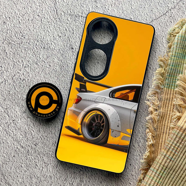 Vivo V40 Pro - Racing Car - Premium Metal Printed soft Bumper shock Proof Case