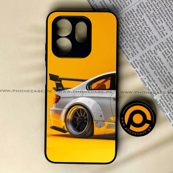 Infinix Smart 9 HD - Racing Car - Premium Metal Printed soft Bumper shock Proof Case