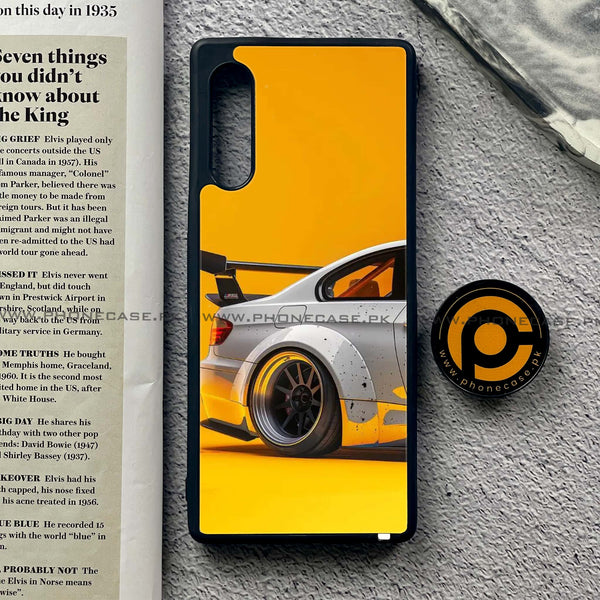 LG G9 - Racing Car - Premium Metal Printed soft Bumper shock Proof Case