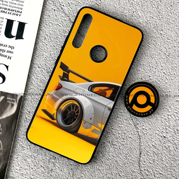 Huawei Y9 Prime (2019) - Racing Car - Premium Printed Glass soft Bumper Shock Proof Case