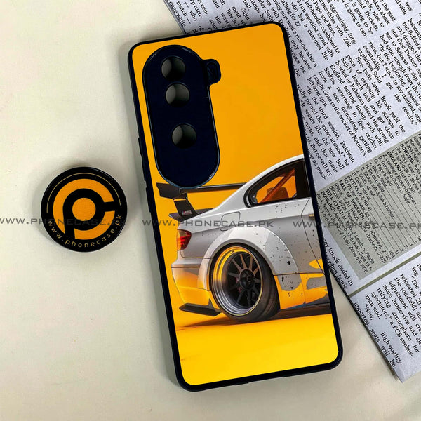 Vivo V40e - Racing Car - Premium Printed Glass soft Bumper shock Proof Case