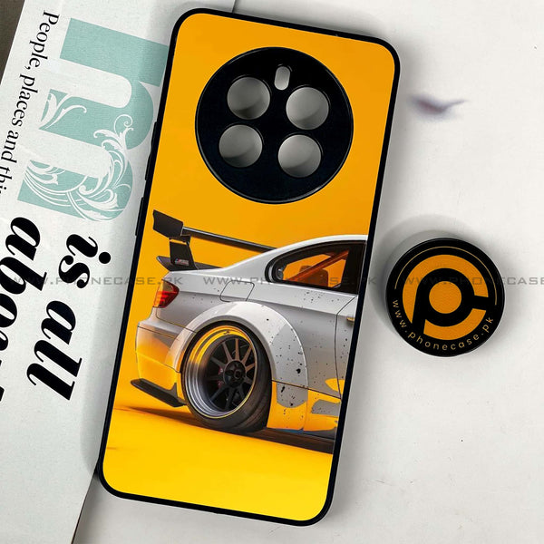 Realme 12 - Racing Car - Premium Printed Glass soft Bumper Shock Proof Case