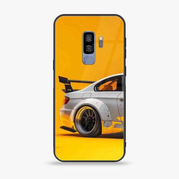 Samsung Galaxy S9 Plus - Racing Car - Premium Printed Glass soft Bumper Shock Proof Case