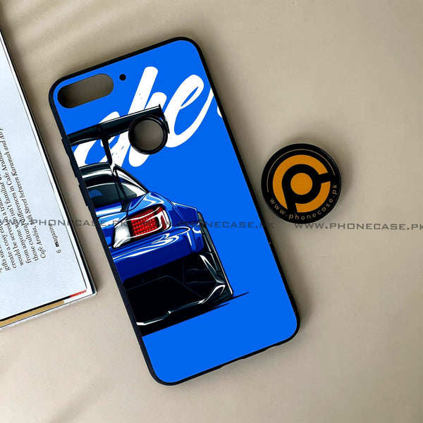 Huawei Y7 Prime (2018) - Racing 2.0 Series - Premium Printed Glass soft Bumper shock Proof Case