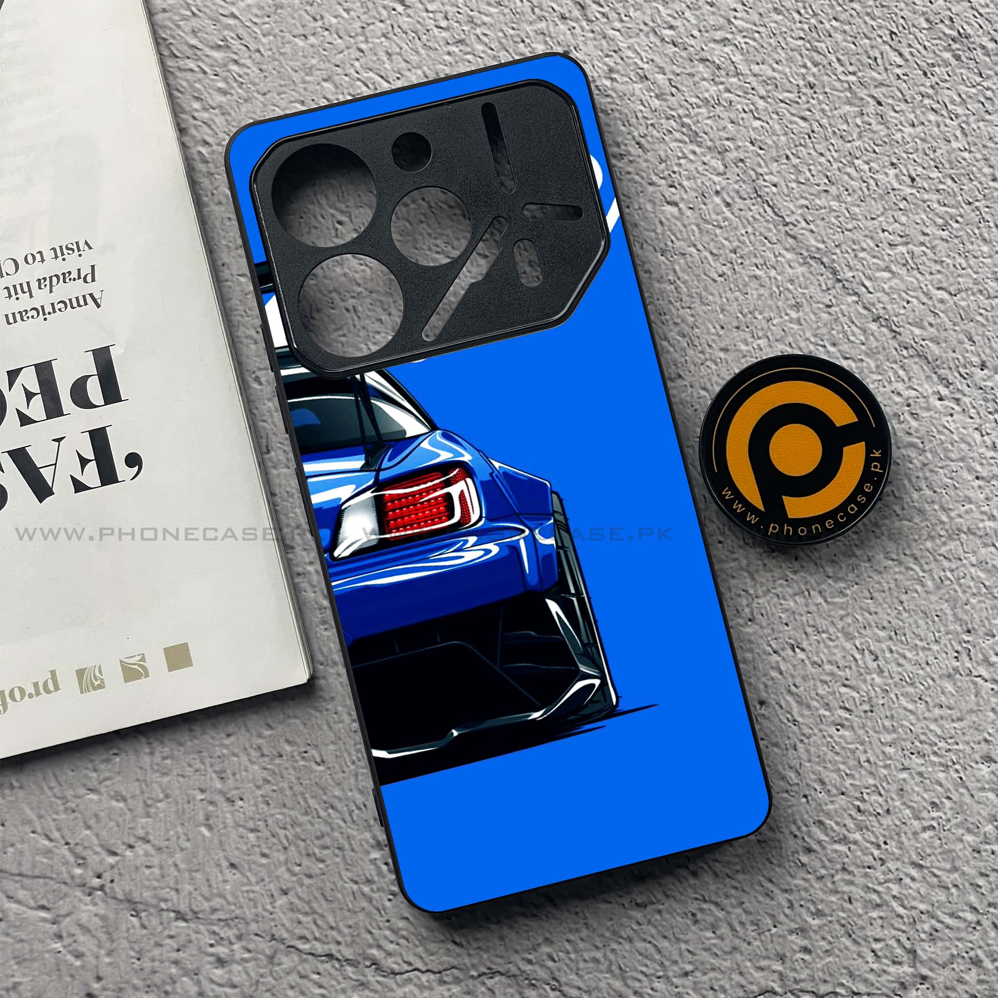 Tecno Pova 6 - Racing 2.0 Series - Premium Printed Glass soft Bumper shock Proof Case