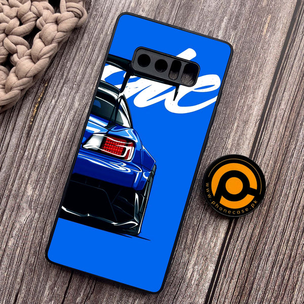 Samsung Galaxy Note 8 - Racing 2.0 Series - Premium Printed Glass soft Bumper shock Proof Case