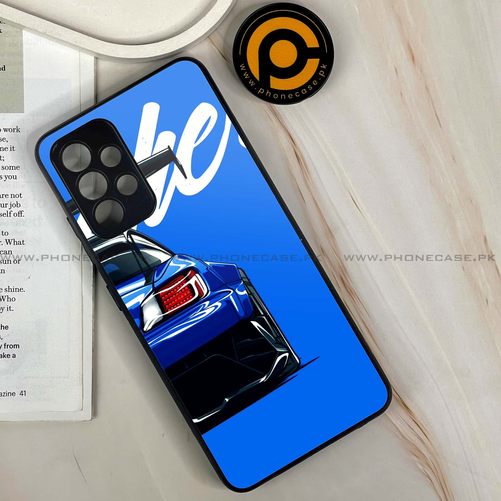 Samsung Galaxy A13 - Racing 2.0 Series - Premium Printed Glass soft Bumper shock Proof Case