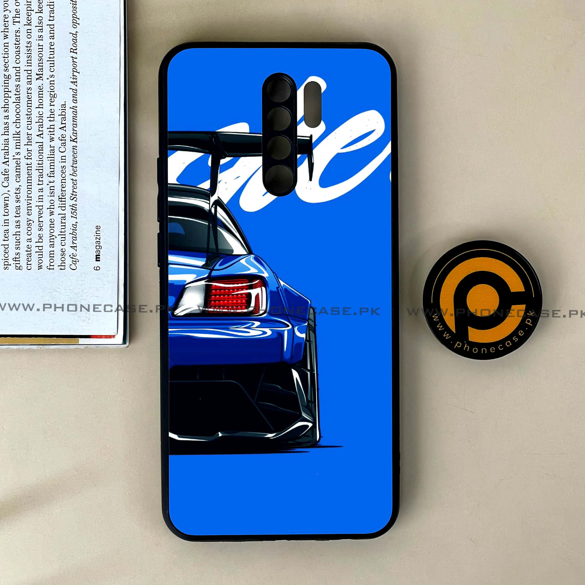 Xiaomi Redmi 9 - Racing 2.0 Series - Premium Printed Glass soft Bumper shock Proof Case