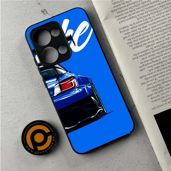 Oppo Reno 13 - Racing 2.0 Series - Premium Metal Printed Soft Bumper Shockproof Case