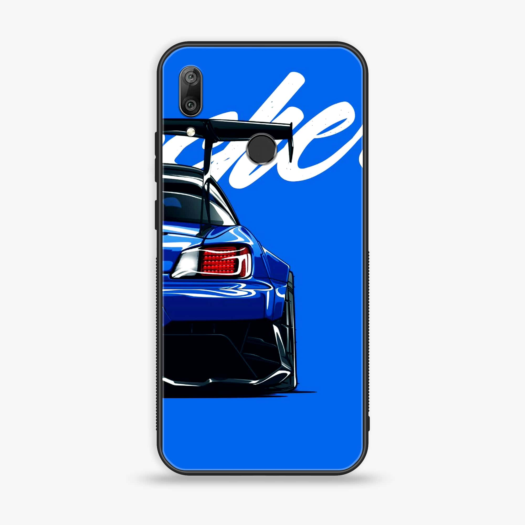 Huawei Y7 Prime (2019) - Racing 2.0 Series - Premium Printed Glass soft Bumper shock Proof Case