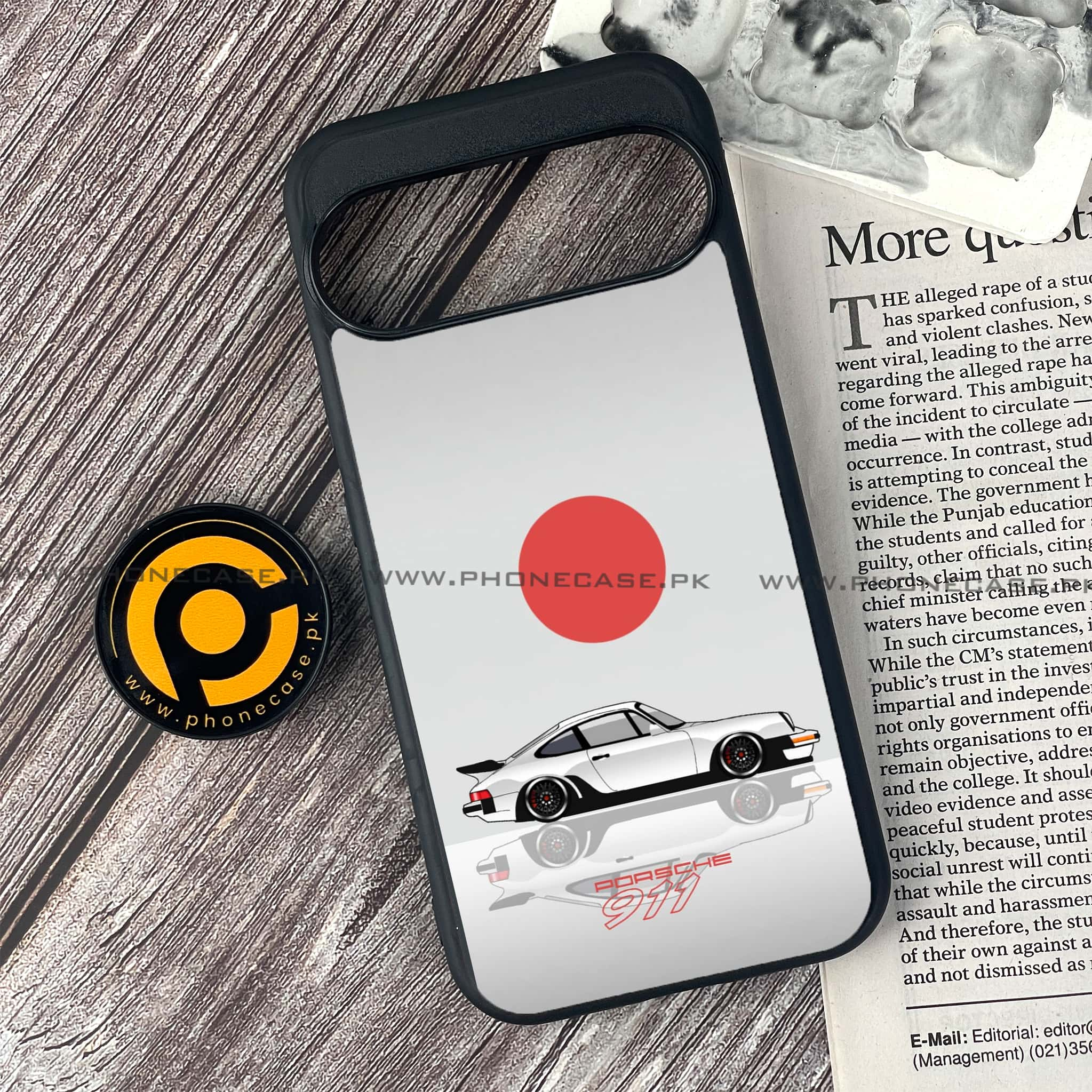 Google Pixel 9 - Racing 2.0 Series - Premium Printed Glass soft Bumper shock Proof Case