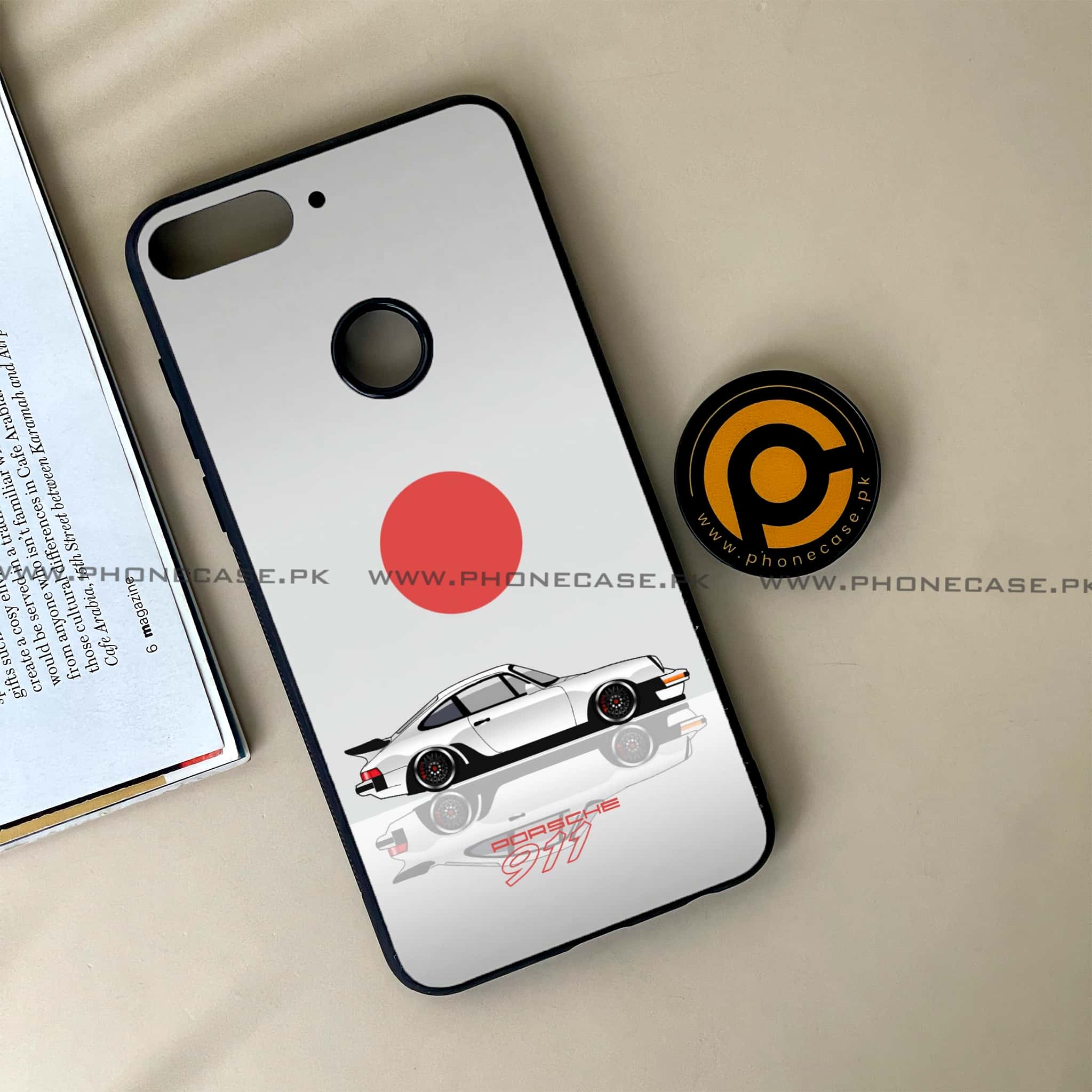 Huawei Y7 Prime (2018) - Racing 2.0 Series - Premium Printed Glass soft Bumper shock Proof Case