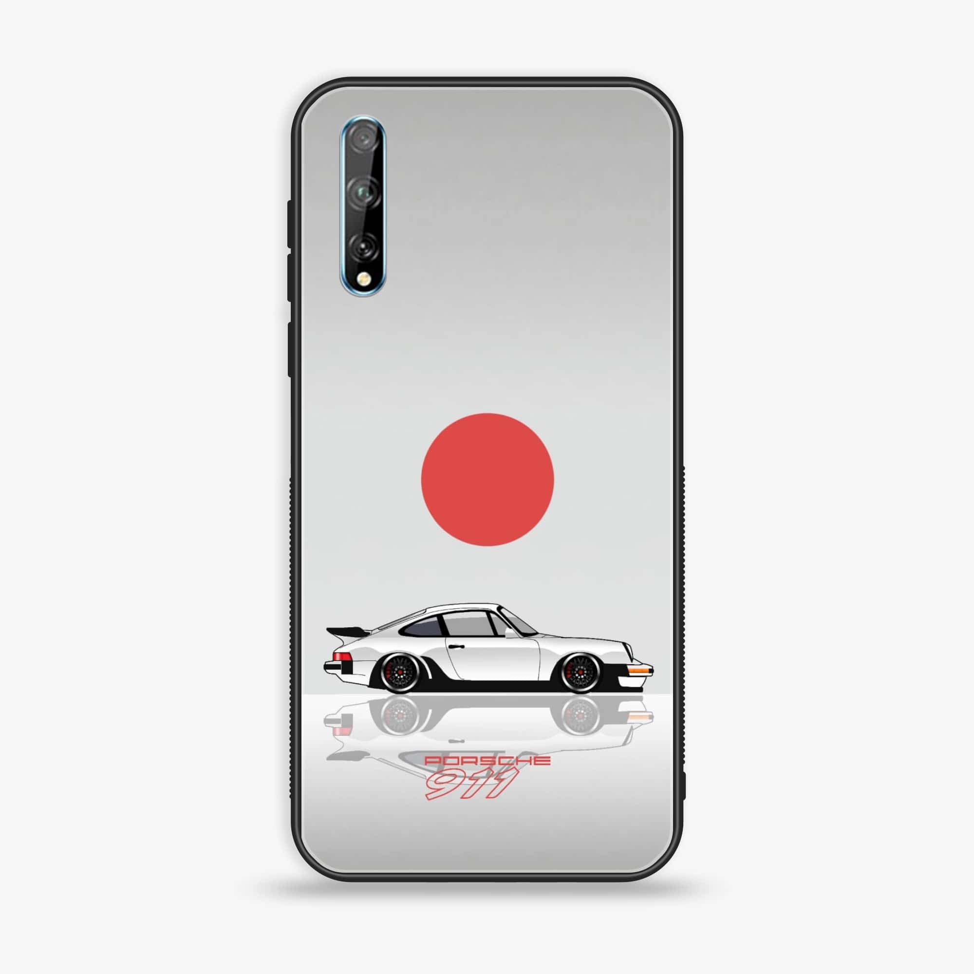 Huawei Y8p -  Racing 2.0 Series - Premium Printed Glass soft Bumper shock Proof Case