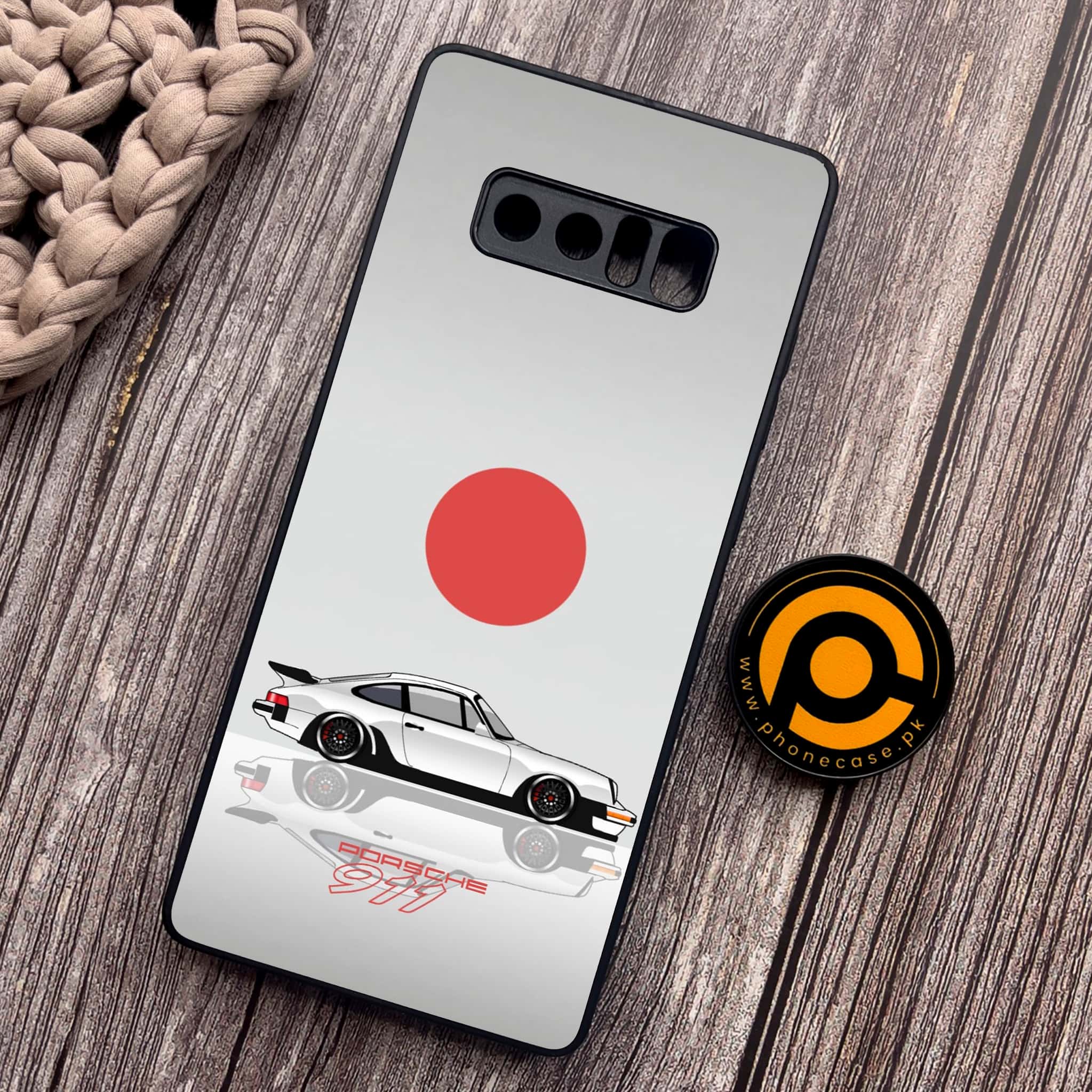Samsung Galaxy Note 8 - Racing 2.0 Series - Premium Printed Glass soft Bumper shock Proof Case