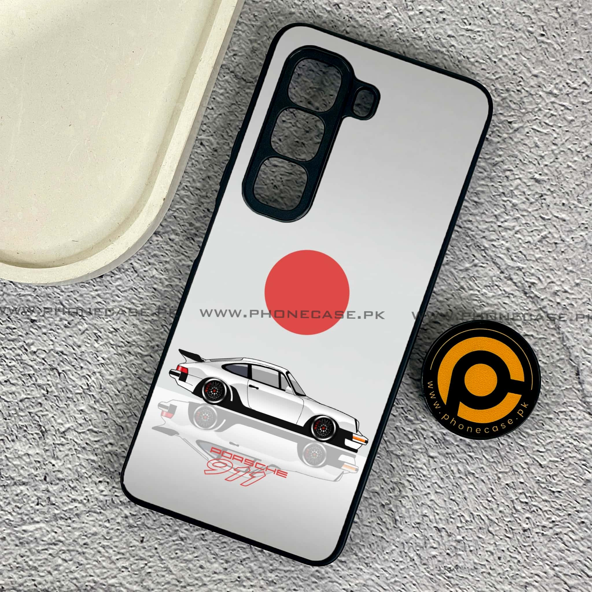 Infinix Hot 50 Pro - Racing 2.0 Series - Premium Printed Glass soft Bumper shock Proof Case