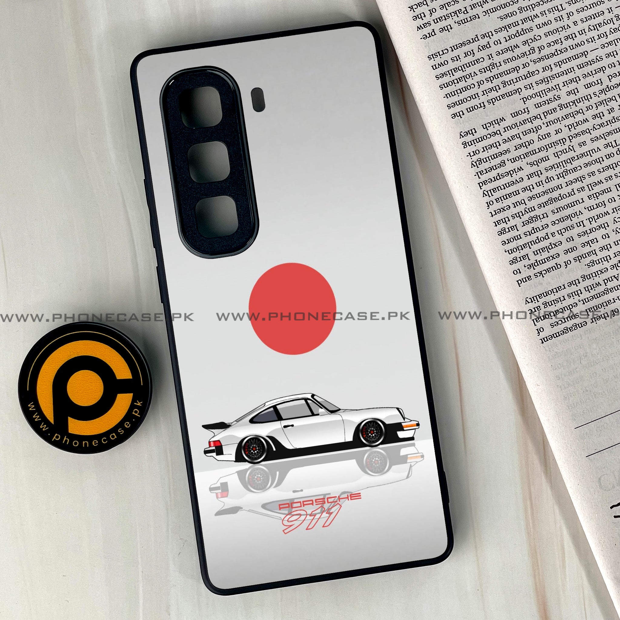 Infinix Hot 50 Pro Plus - Racing 2.0 Series - Premium Printed Glass soft Bumper shock Proof Case