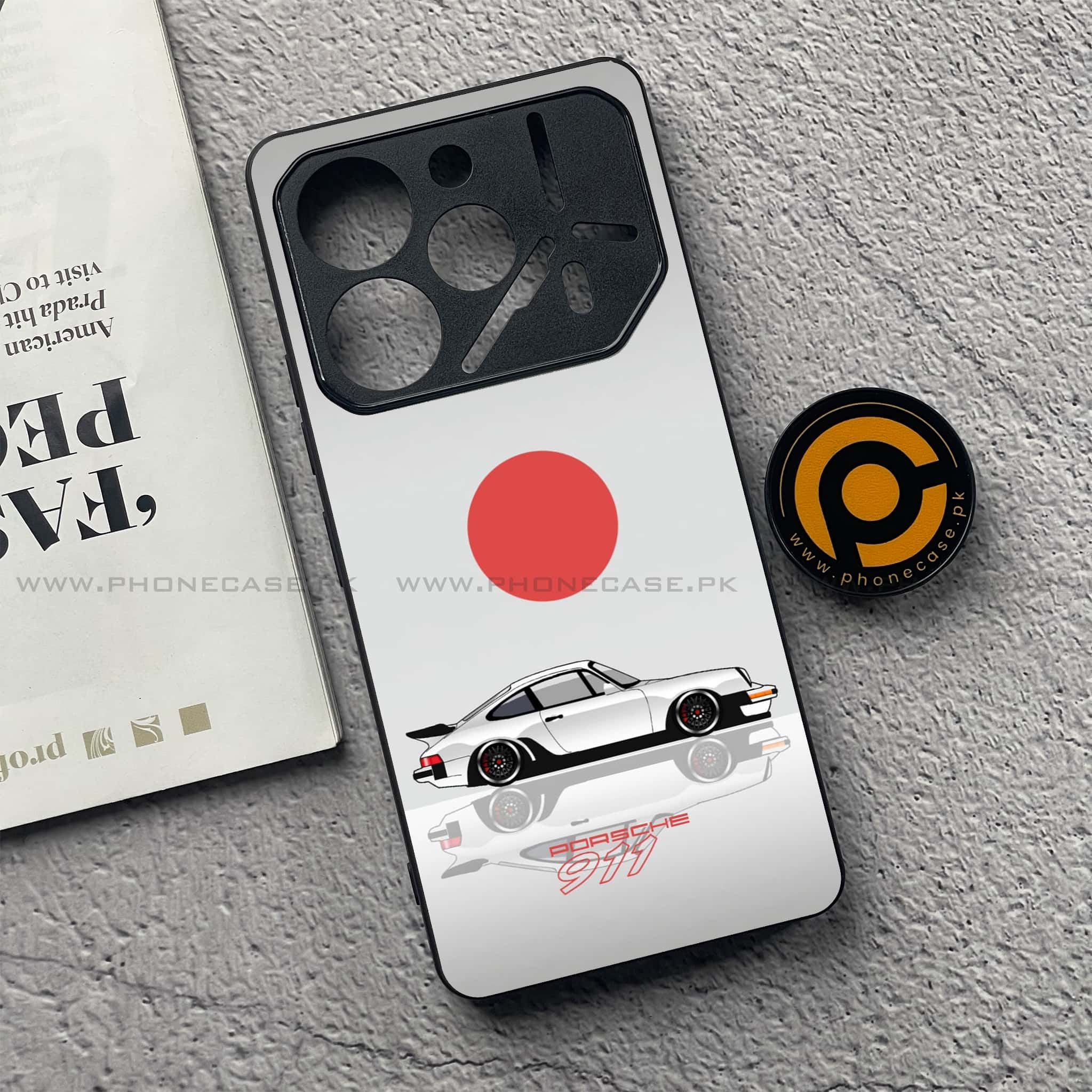 Tecno Pova 6 - Racing 2.0 Series - Premium Printed Glass soft Bumper shock Proof Case
