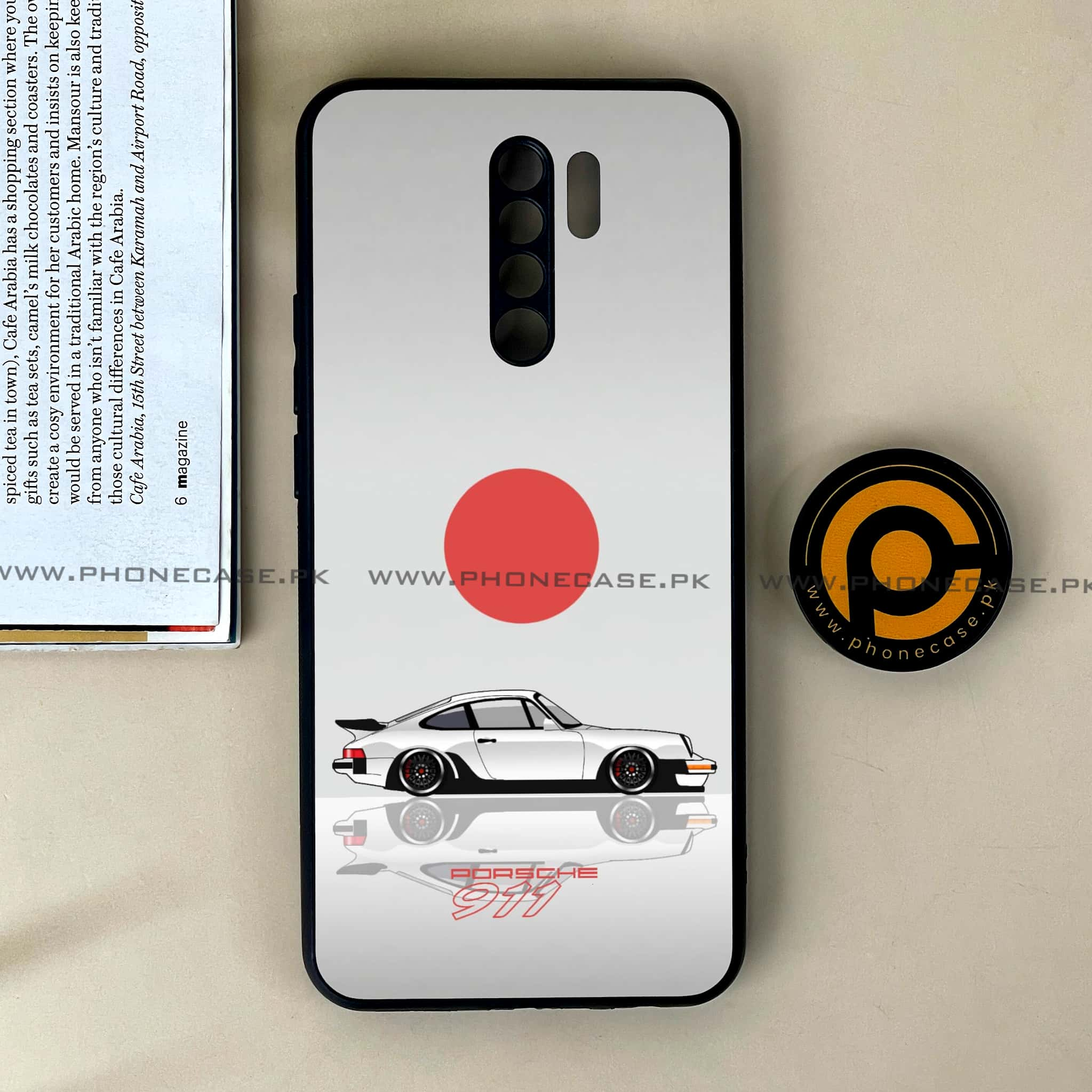 Xiaomi Redmi 9 - Racing 2.0 Series - Premium Printed Glass soft Bumper shock Proof Case