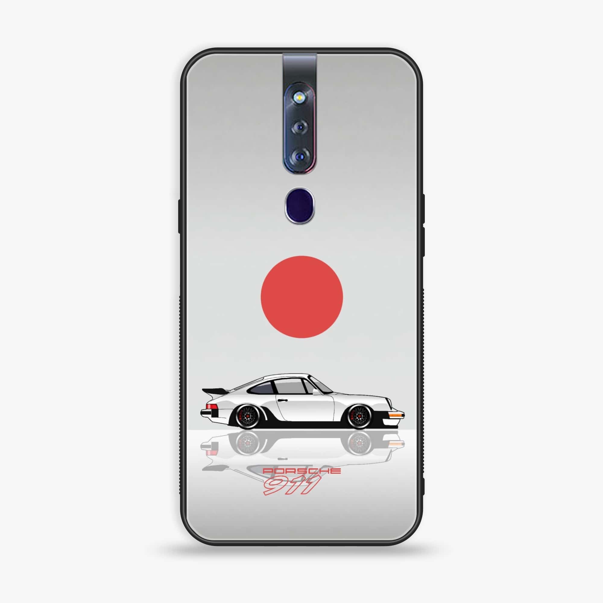 Oppo F11 Pro Racing Series 2.0 Premium Printed Glass soft Bumper shock Proof Case