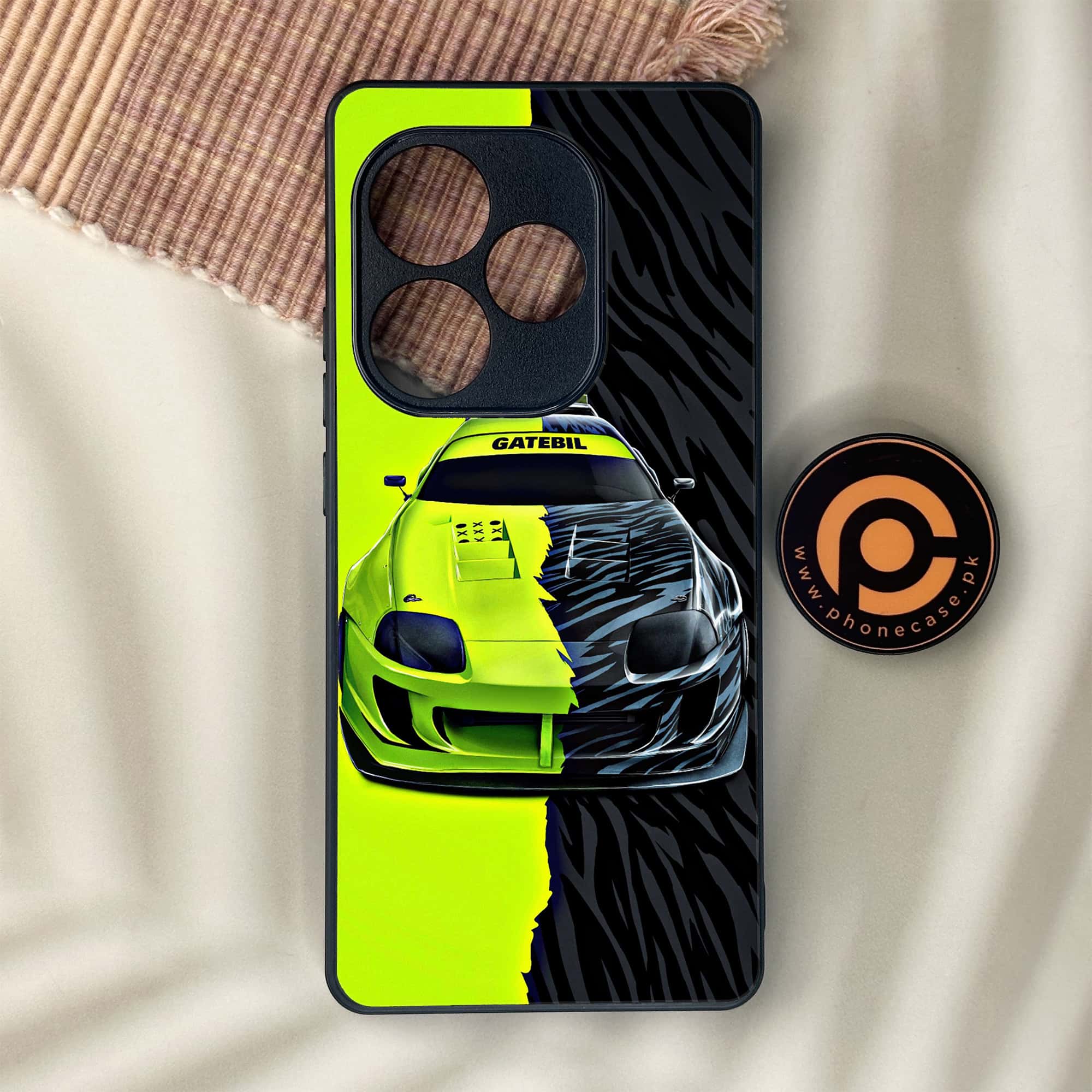 Realme GT 6 - Racing 2.0 Series - Premium Metal Printed soft Bumper shock Proof Case