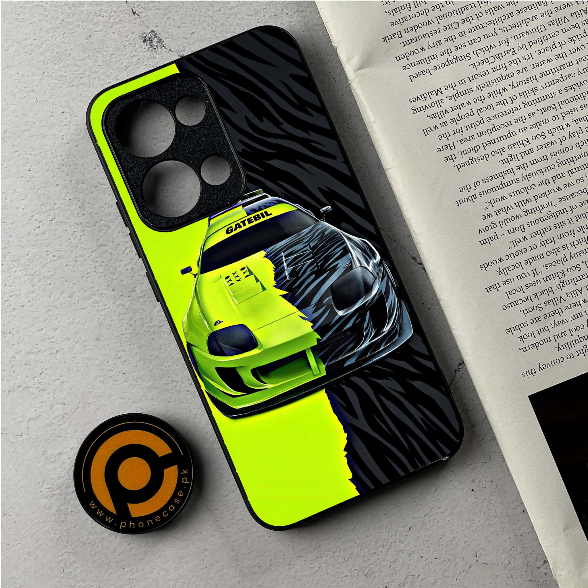 Oppo Reno 13 - Racing 2.0 Series - Premium Metal Printed Soft Bumper Shockproof Case