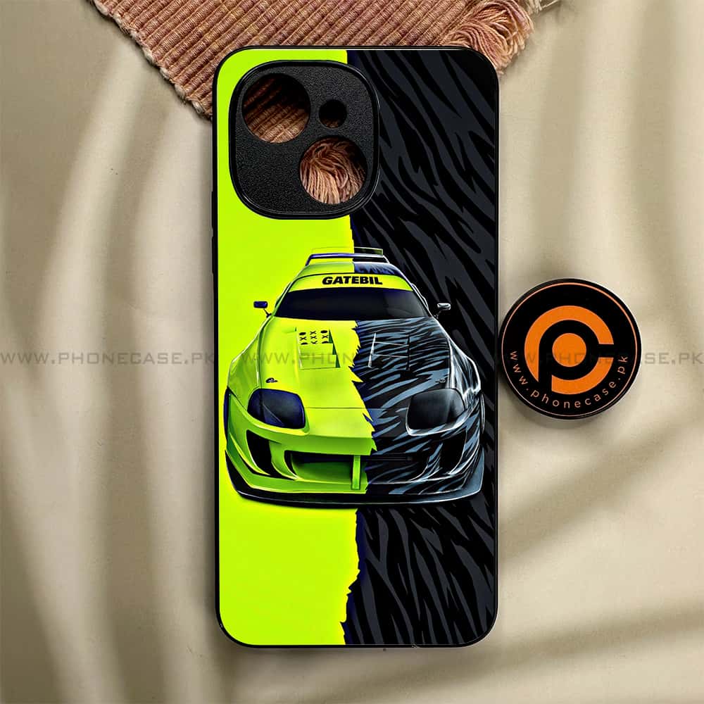 Tecno Spark 40C - Racing 2.0 Series - Premium Metal Printed soft Bumper shock Proof Case