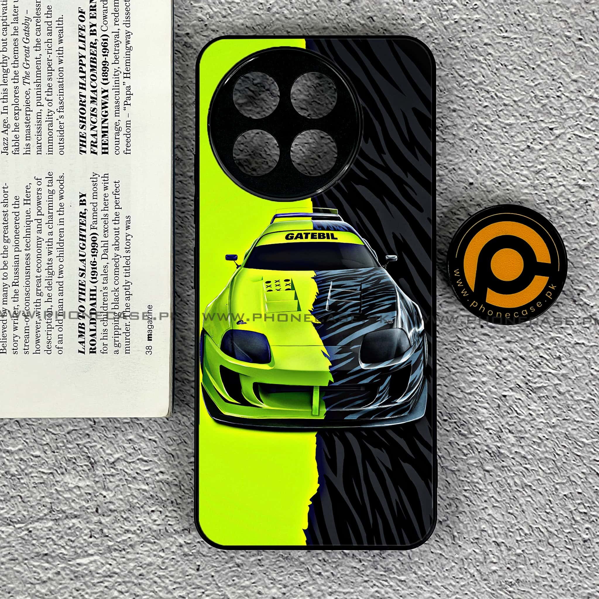 Tecno Spark 30 Pro - Racing 2.0 Series - Premium Printed Glass soft Bumper shock Proof Case