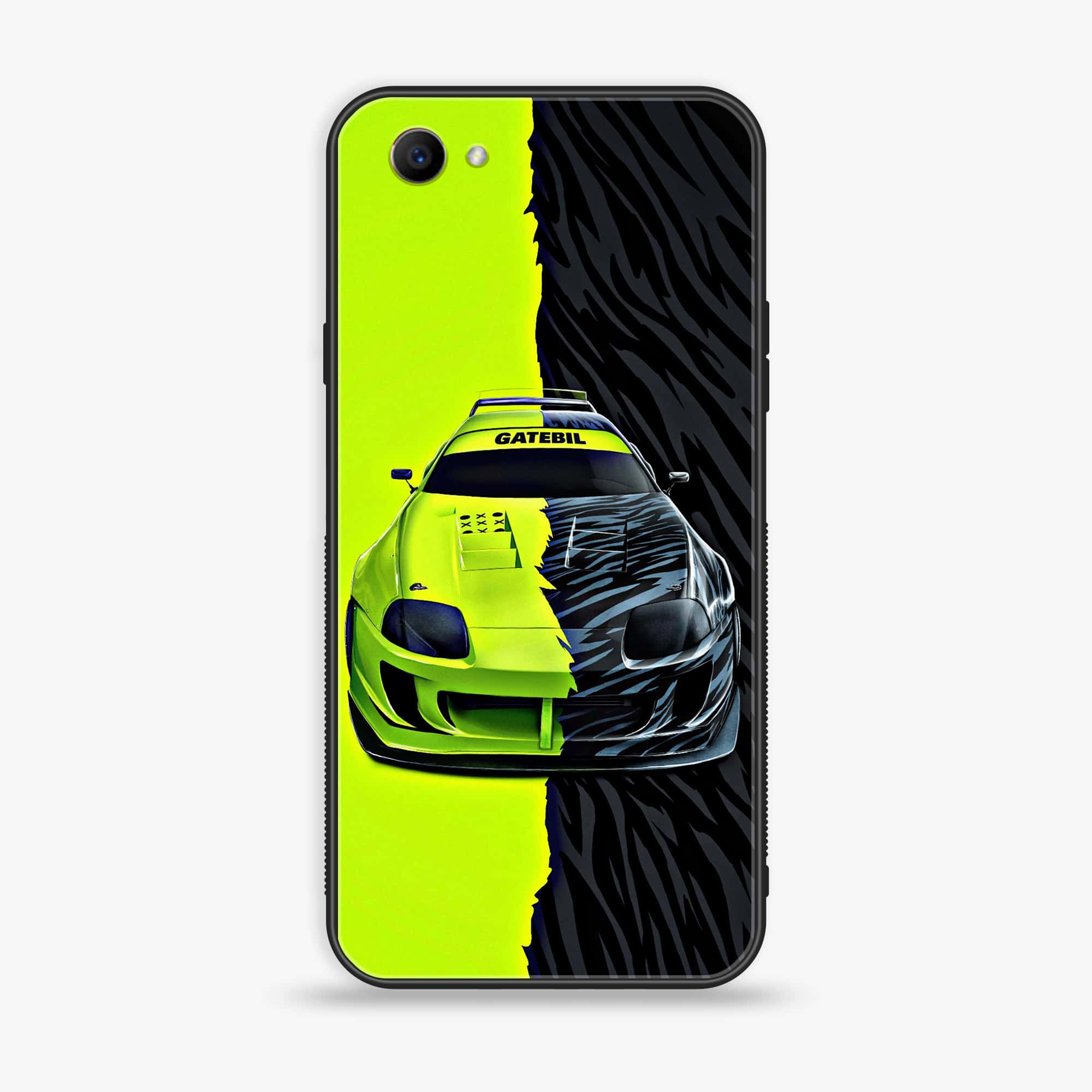 Oppo F7 Youth - Racing 2.0 Series - Premium Printed Glass soft Bumper shock Proof Case