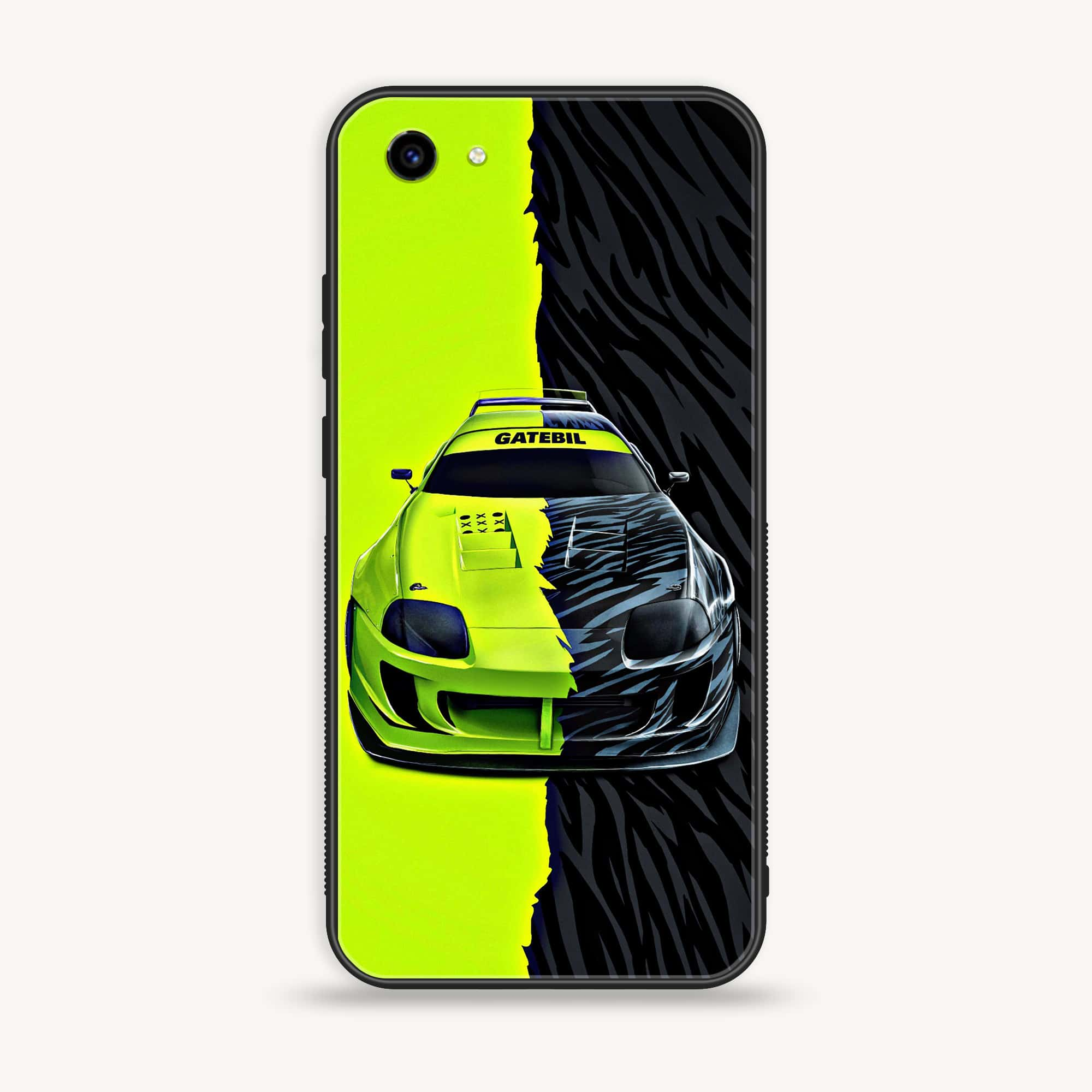 Vivo Y83 - Racing 2.0 Series - Premium Printed Glass soft Bumper shock Proof Case