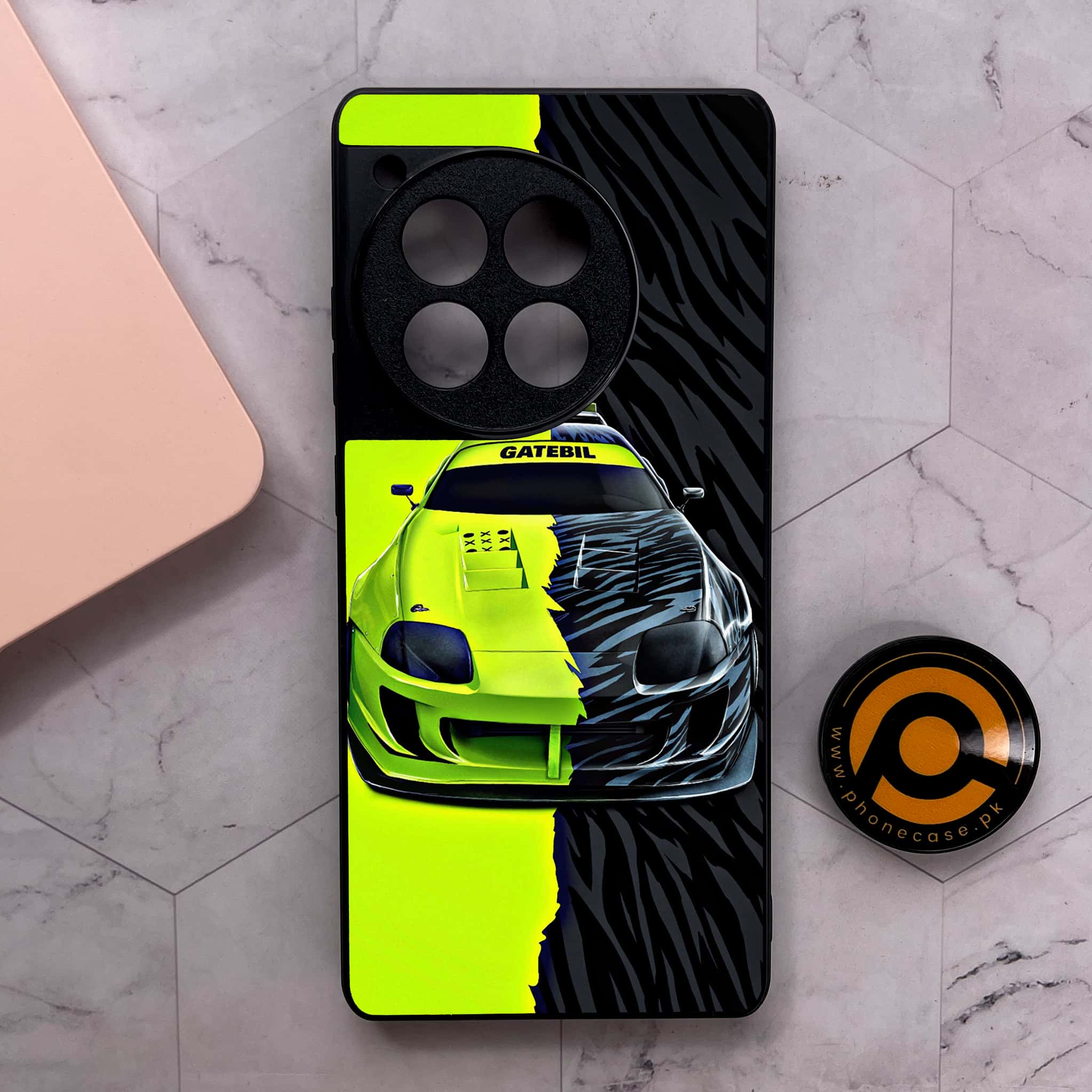 OnePlus 12R - Racing 2.0 Series - Premium Metal Printed soft Bumper shock Proof Case