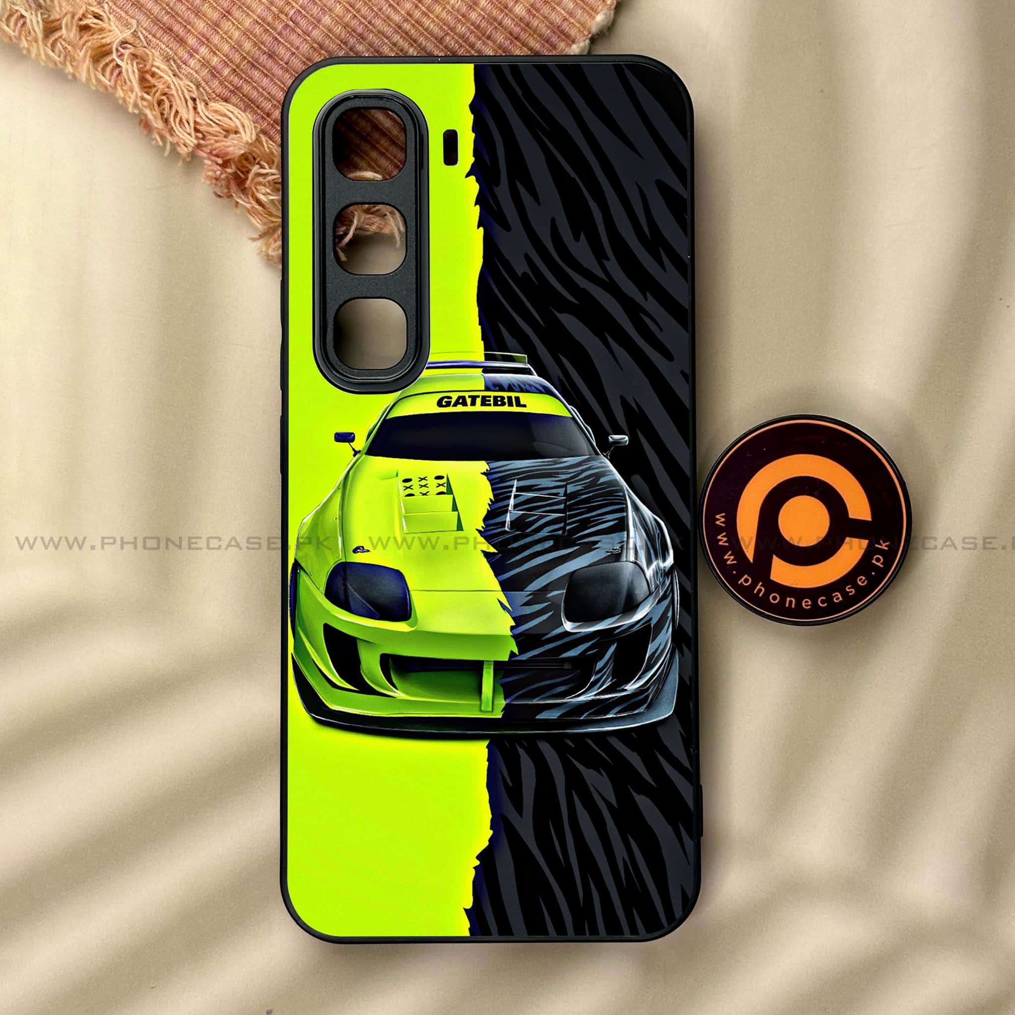 Infinix Hot 60 Pro Plus - Racing 2.0 Series - Premium Metal Printed soft Bumper shock Proof Case
