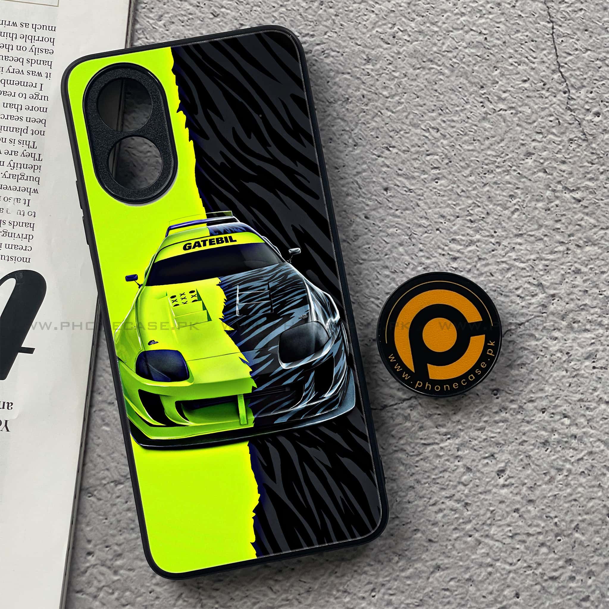 Oppo A18 4G - Racing 2.0 Series - Premium Metal  Printed soft Bumper shock Proof Case