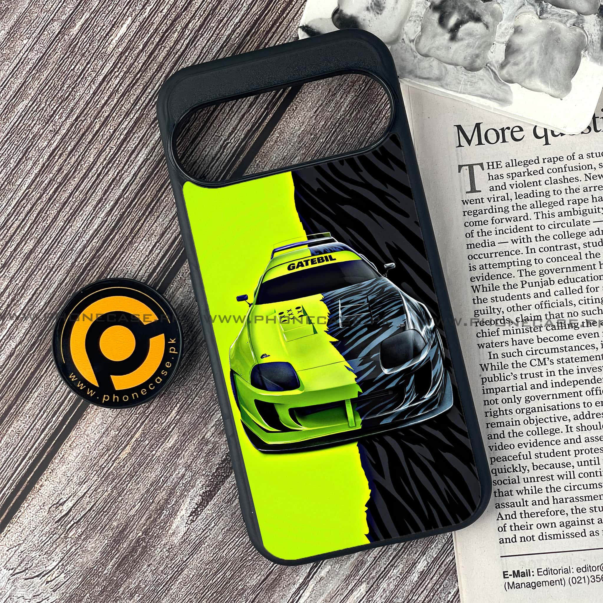 Google Pixel 9 - Racing 2.0 Series - Premium Printed Glass soft Bumper shock Proof Case